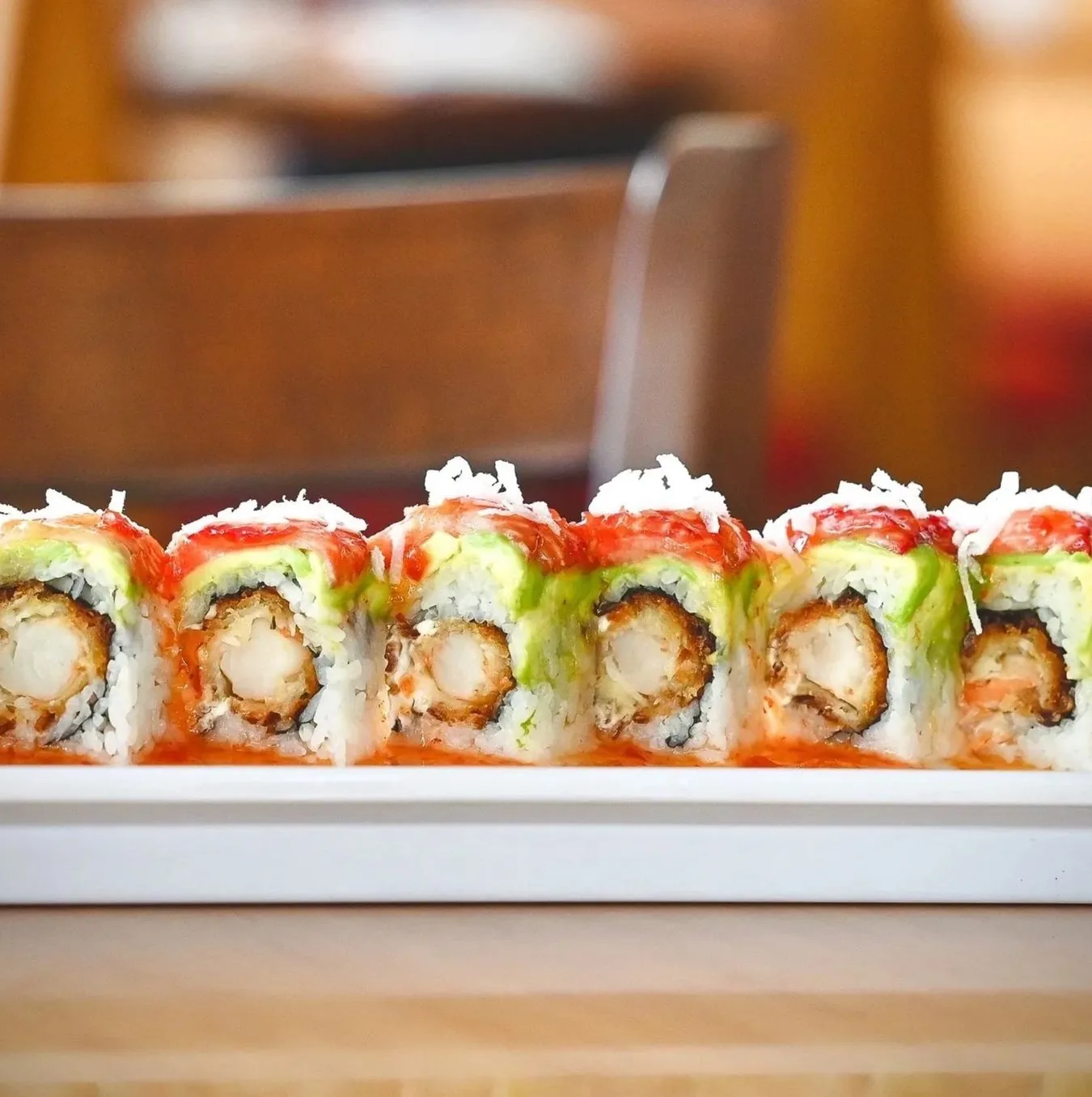 Freshly rolled sushi favorites